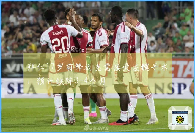 拜仁17岁前锋迈克需接受左髋手术，预计缺阵3-4个月